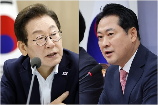 이재명 대통령, 장동혁 국민의힘 대표. 연합뉴스