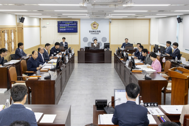 경상북도의회 기획경제위원회 회의 모습. 경북도의회 제공