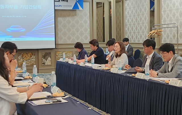대구시는 대미 수출의 21.6%를 차지하는 자동차 부품업계와 15% 관세 부과 대응을 논의하는 간담회를 개최했다. 대구시 제공