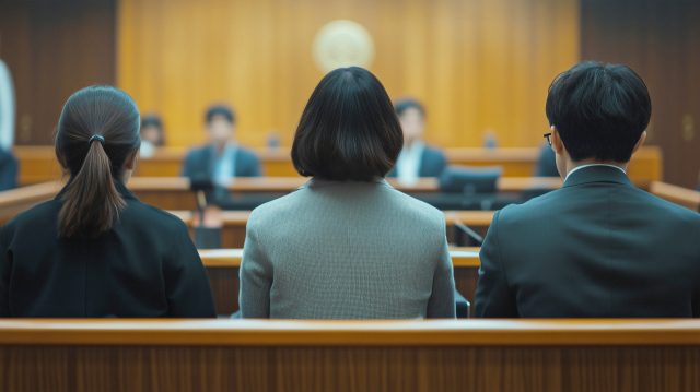 민사재판에 있어 법원의 조정은 판결의 효력을 갖는다. 재판 이미지. 클립아트코리아
