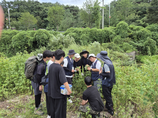 국립경국대 식물의학전공이 청송 주왕산국립공원 인근 임업인연수원 연습림에서