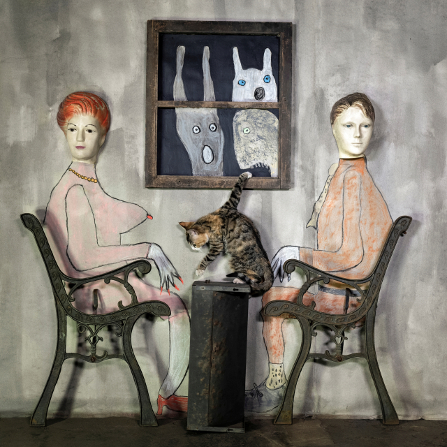 © Roger Ballen, Spirits and Spaces, Visitors, 2020, 91x91cm