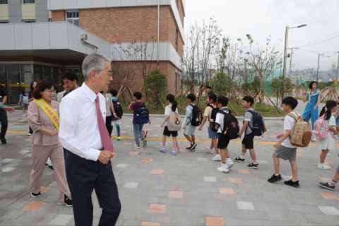 박종훈 교육감, 2일 김해 신문초 방문... 현장 의견 청취