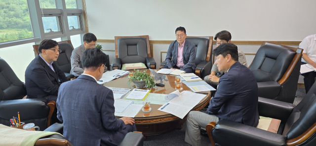 립창원대학교 사천시 간담회 사진.