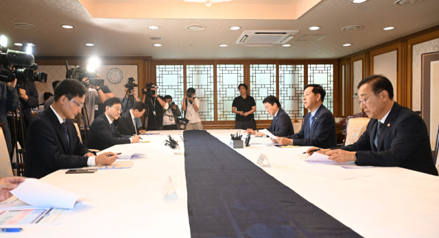 구윤철 부총리 겸 기획재정부 장관은 7일 서울 종로구 정부서울청사에서 열린 부동산관계장관회의를 주재, 모두발언을 하고 있다. 2025.9.7. 기재부 제공