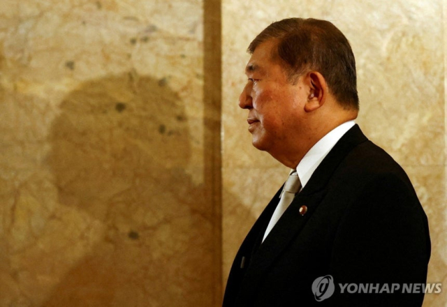 이시바 시게루 일본 총리. 로이터 연합뉴스 자료사진.