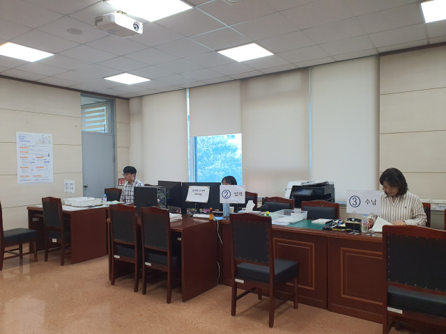 2026학년도 대학수학능력시험 원서접수장의 모습. 경북교육청 제공