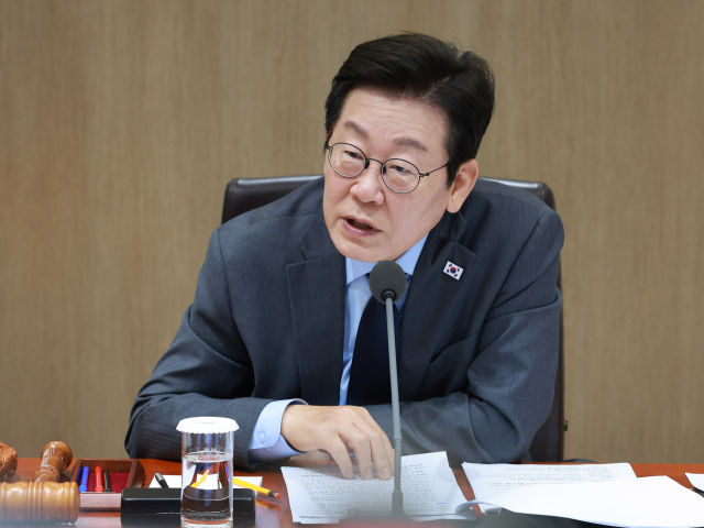 이재명 대통령이 9일 서울 용산 대통령실에서 열린 국무회의에서 발언하고 있다. 연합뉴스