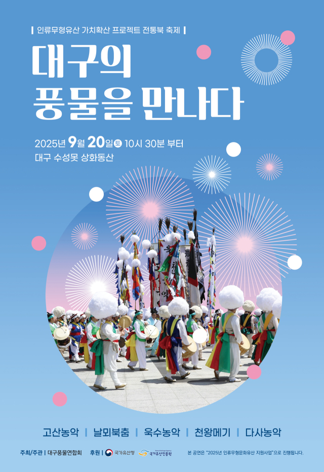북잔치 공연 모습. 대구풍물연합회
