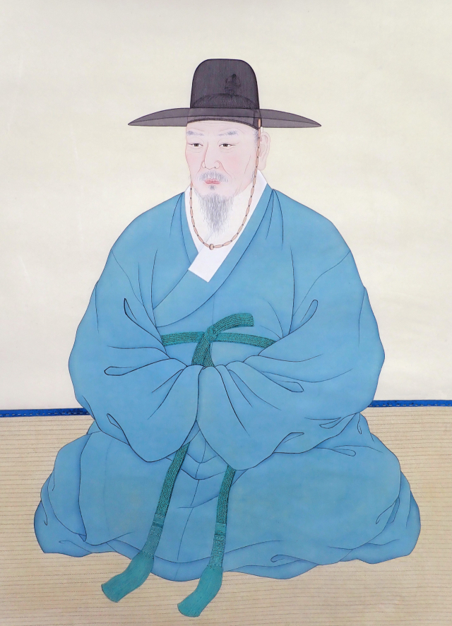 정부 표준 영정 제103호로 지정된 노계 박인로 선생 초상화. 영천시 제공