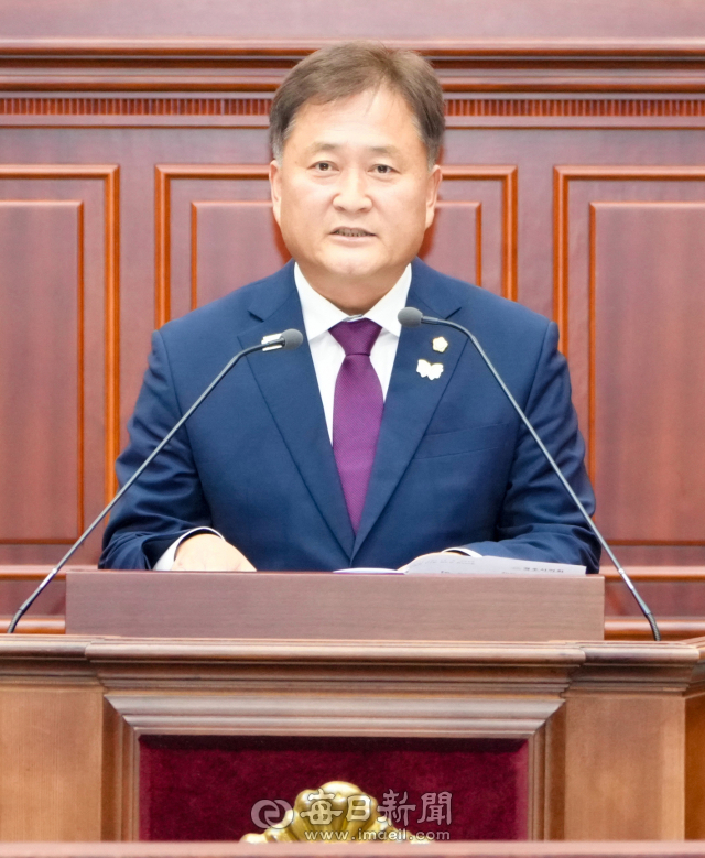 11일 열린 경주시의회 제292회 임시회 제2차 본회의에서 5분 자유발언을 하는 정희택 시의원, 경주시 제공