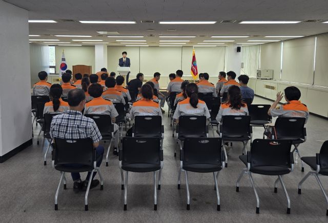대구농수산물유통관리공사가 지난 11일 전문의용소방대, 태전 여성의용소방대를 대상으로 