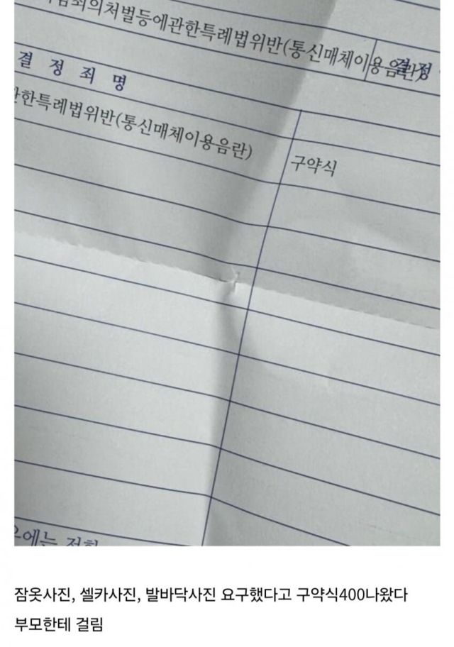 온라인 커뮤니티 글 캡처.