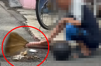 침수 다음날...빗물받이에 담배꽁초 쏟아부은 노인