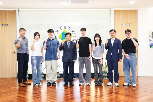 대구대, 2025 대학 창업아이디어 챌린지 최우수상 수상 기념사진. 대구대 제공