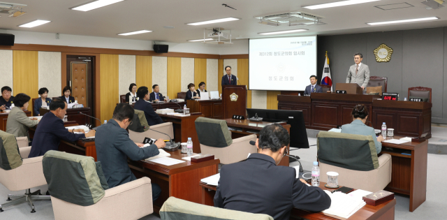 청도군의회가 제2회 추가경정예산을 심의하고 있다. 청도군의회 제공