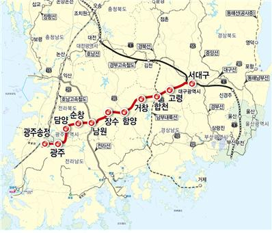 달빛내륙철도 노선도. 경북도 제공.
