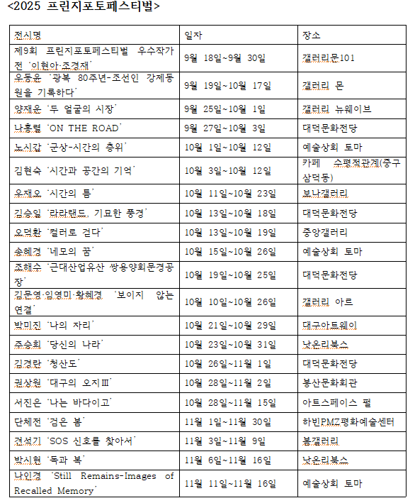 수성아트피아에서 열리고 있는
