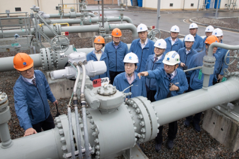 최연혜 가스공사 사장 등 이사회 천연가스 공급시설 건설 현장 점검 