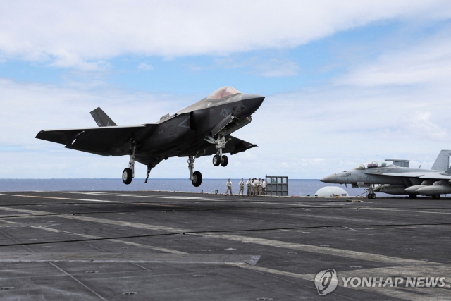 미국의 F-35 전투기 출격 모습. 연합뉴스