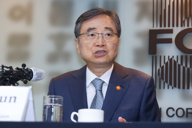 조현 외교부 장관이 19일 서울 중구 프레스센터에서 열린 서울외신기자클럽(SFCC) 간담회에서 발언하고 있다. 연합뉴스