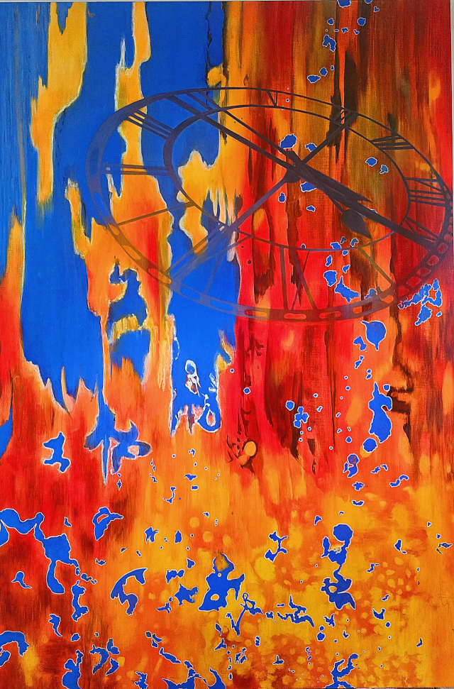 예수형, The illusion of time2, Acrylic on Canvas, 193.9X130.3cm, 2025.