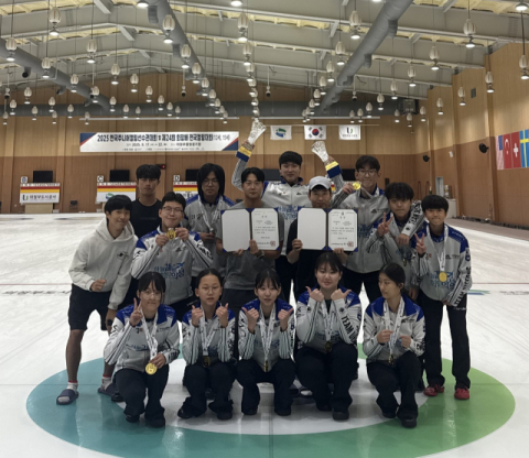 컬링 명문 의성중, '제24회 회장배전국컬링대회' 우승…전국대회 2연패