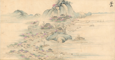 [이인숙의 옛그림 예찬] <317>18세기 화원화가 이성린의 '사로승구도' 중 부산 풍경