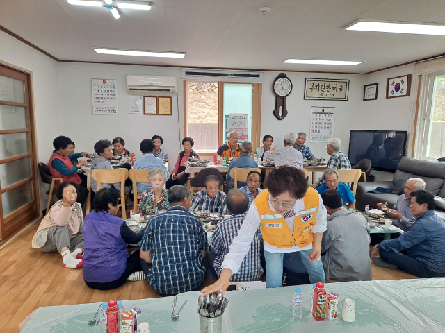 대한적십자봉사회 울진군지회 봉사활동. 울진군 재공