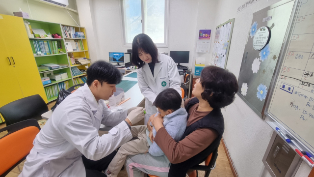 성주군보건소 소아청소년과 진료 장면. 성주군 제공