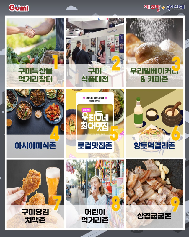 구미푸드페스티벌 9味(미)존. 구미시 제공