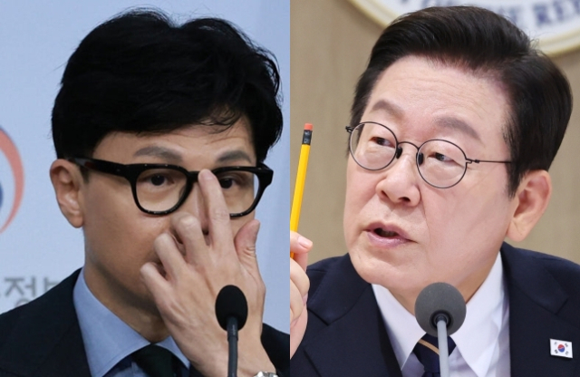 한동훈, 이재명. 연합뉴스
