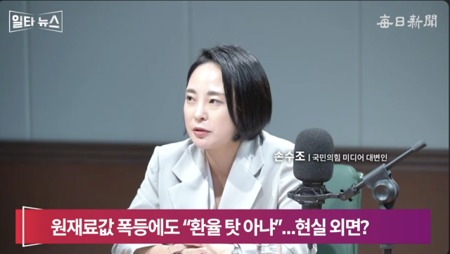 손수조 국민의힘 미디어대변인. 매일신문 유튜브 
