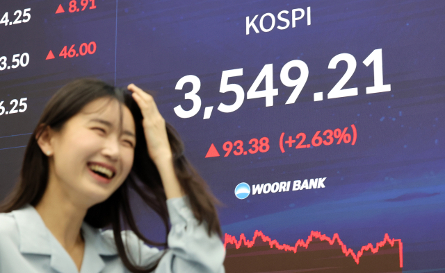 9만전자·40만닉스…코스피 사상 첫 3,500선 돌파 '새역사'