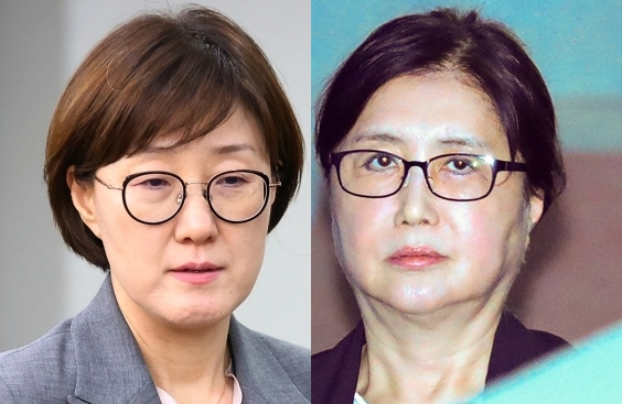 김현지, 최서원(구 최순실). 연합뉴스
