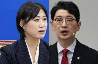 백승아 더불어민주당 국회의원, 주진우 국민의힘 국회의원. 백승아 의원 페이스북, 연합뉴스
