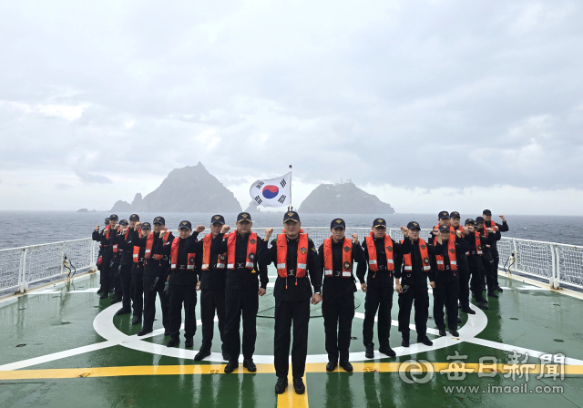 6일 동해해경 3016함은 독도 인근 해역에서 평소와 다름없이 경비·순찰과 긴급 구조 임무를 수행하고 있다.동해해경 제공