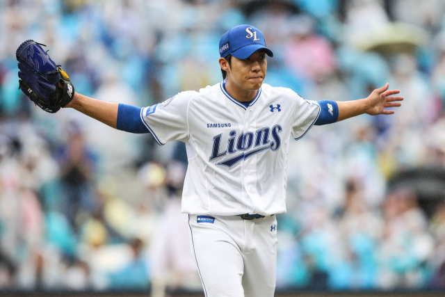 삼성 라이온즈의 원태인.