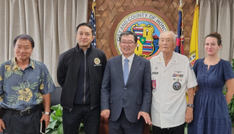전쟁기념사업회장, '하와이 한국전쟁기념관' 건립 지원 위해 현지 주요 인사 면담