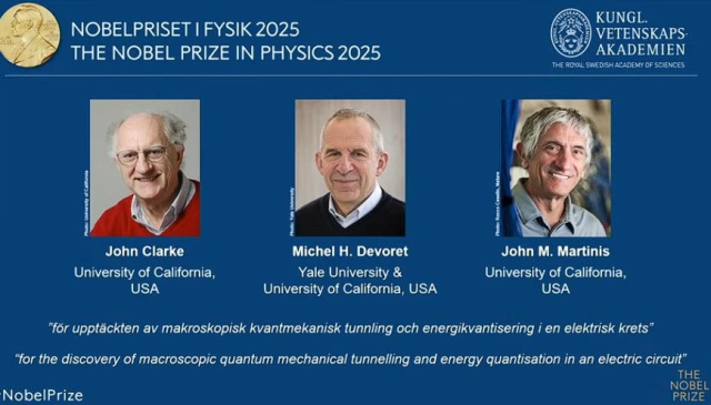 2025년 노벨물리학상 수상자. 연합뉴스
