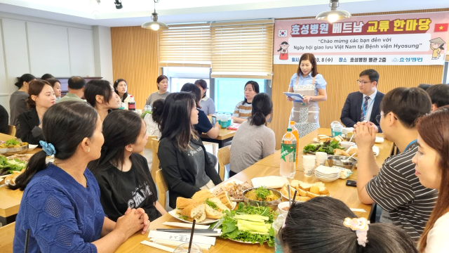 의료법인 경동의료재단 효성병원은 지난 8일 효성병원 별관 맘스카페&키친에서 추석맞이 