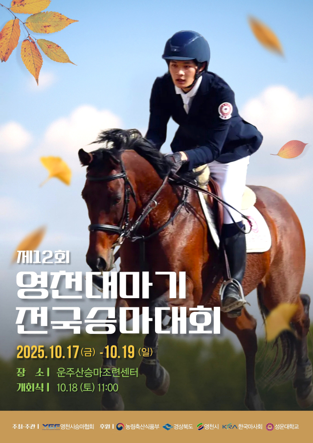 제12회 영천대마기 전국승마대회 홍보 포스터. 영천시 제공