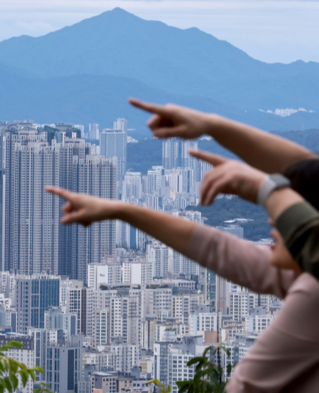 9일 서울 남산에서 바라본 강북 일대 아파트 단지 모습. 연합뉴스