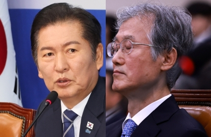정청래, 조희대. 연합뉴스