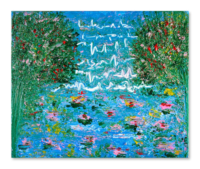 권지안, Humming Letter, 72.7x60.6cm, Mixed media on Canvas, 2024