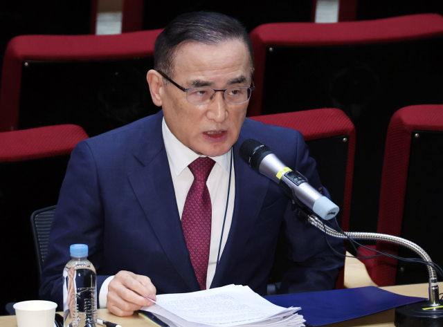 위성락 국가안보실장이 16일 용산 대통령실에서 캄보디아 한국인 대상 범죄 관련 브리핑을 하고 있다. 연합뉴스
