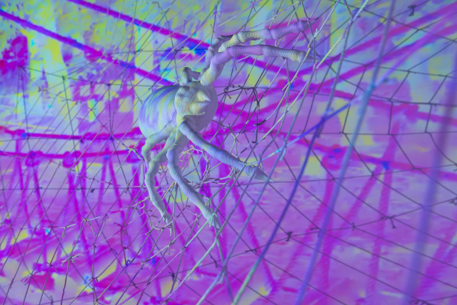 배문경, 이상한 나라의 상상이야기_맑음, mixed media, projection mapping, 3min movie_installation, 2025.