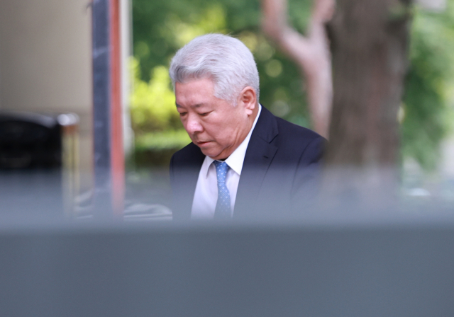 윤석열 전 대통령 측 김홍일 변호사가 20일 서초구 서울중앙지방법원에서 열린 윤석열 