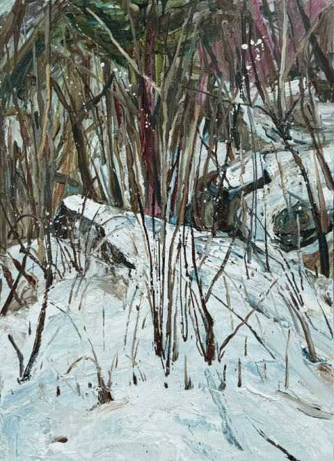 김소라, 고요한 소란, Oil on canvas, 90.9x65.1cm, 2025