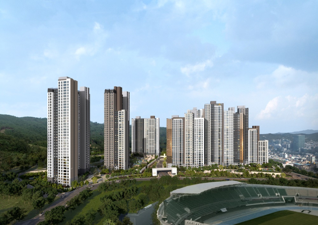 두산위브더제니스 구미 투시도. 두산건설 제공